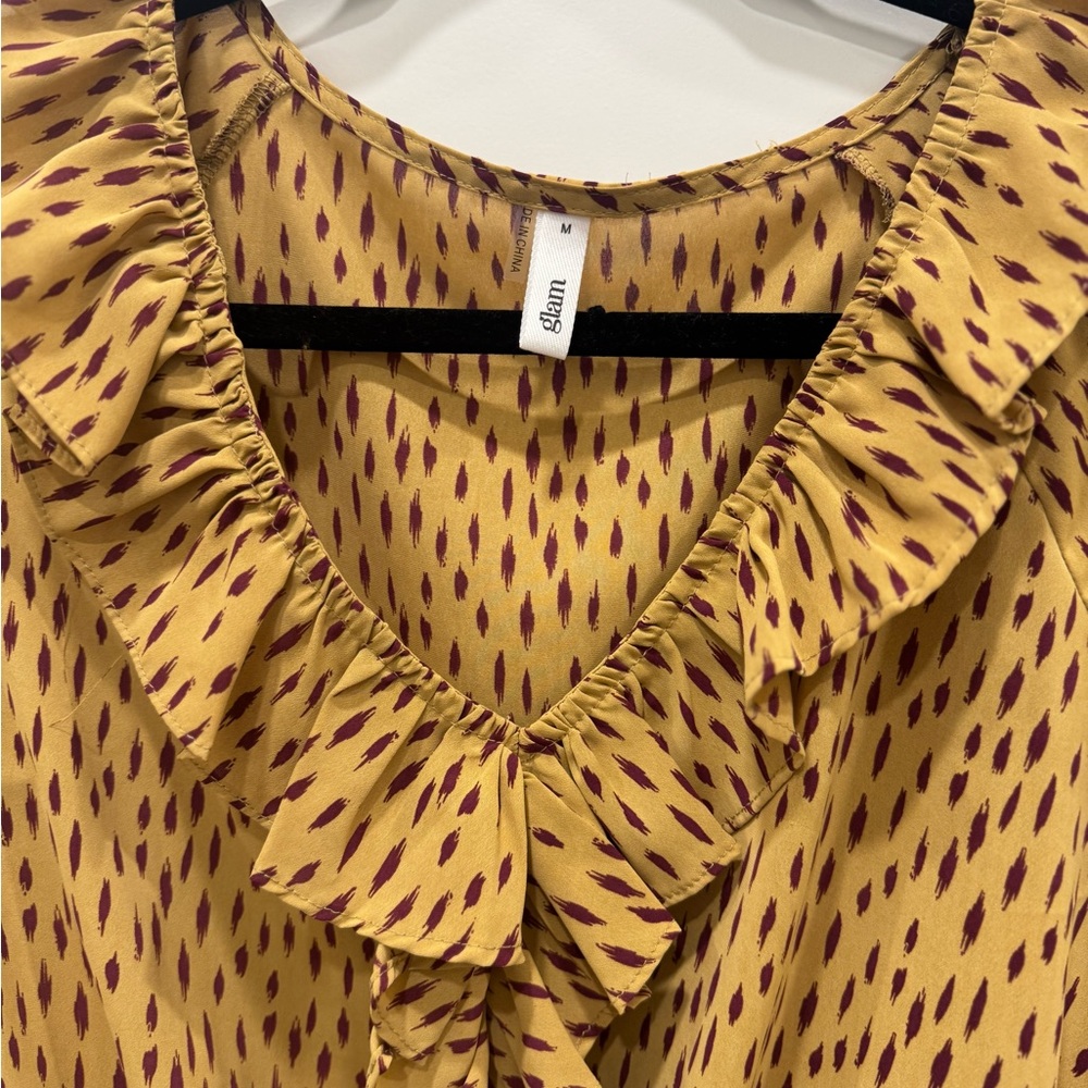 GlamMustard Ruffled Blouse - Picture 3 of 4
